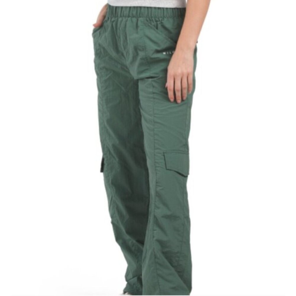 Wilo the Label Parachute Cargo Pants Pine